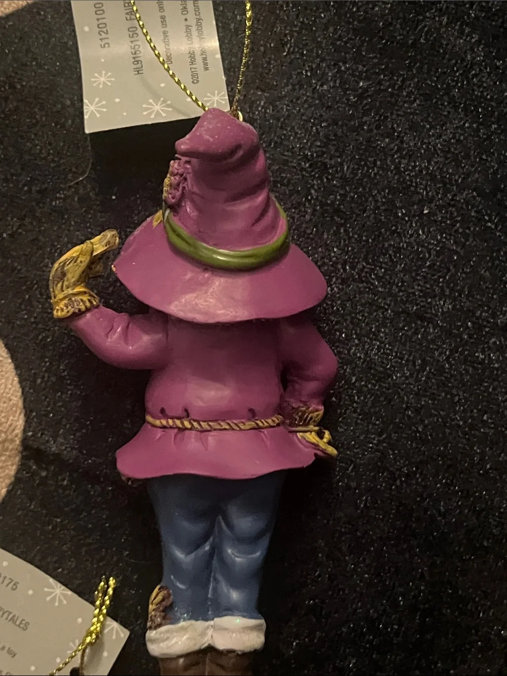 Hobby Lobby Wizard of Oz Resin Ornament Set - Silver, Purple, Red, Yellow, Brown